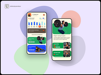 Fitness App Dashboard app design dribbleshot excercise videos fitness app mpandaarts mpandaphotos ui ux