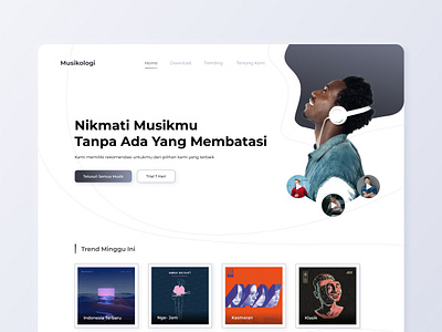 Musikologi - Exploration branding design designer illustration internet logo music website ui ui design ui designer uiux user interface user interface design website