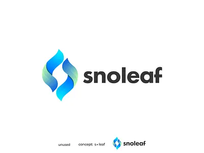 snoleaf, Modern S Logo design abstract advertising logo app logo bio technology brand identity branding business logo company corporate digital agency ecommerce gradient illustration leaf logo marketing logo modern s startup visual identity