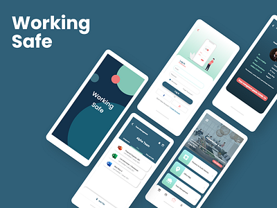 Working Safe app branding design graphic design illustration ui ux