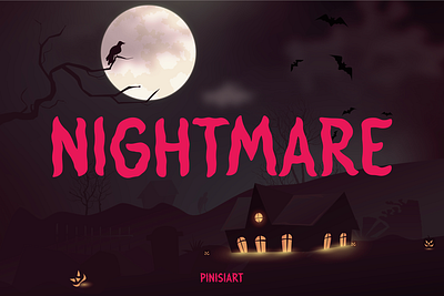 Nightmare branding children display font font game gaming halloween horror movie poster scary thriller youtube