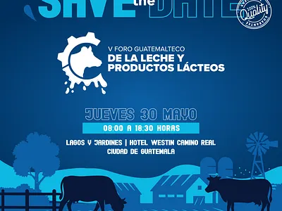 Línea Gráfica - Foro Gua. de la Leche y Productos Lácteos branding