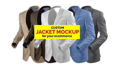 PSD Jacket mockup design service overcoat mockup