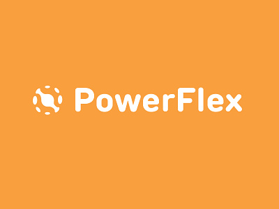 PowerFlex bold branding design energy geometric logo logodesign modern power