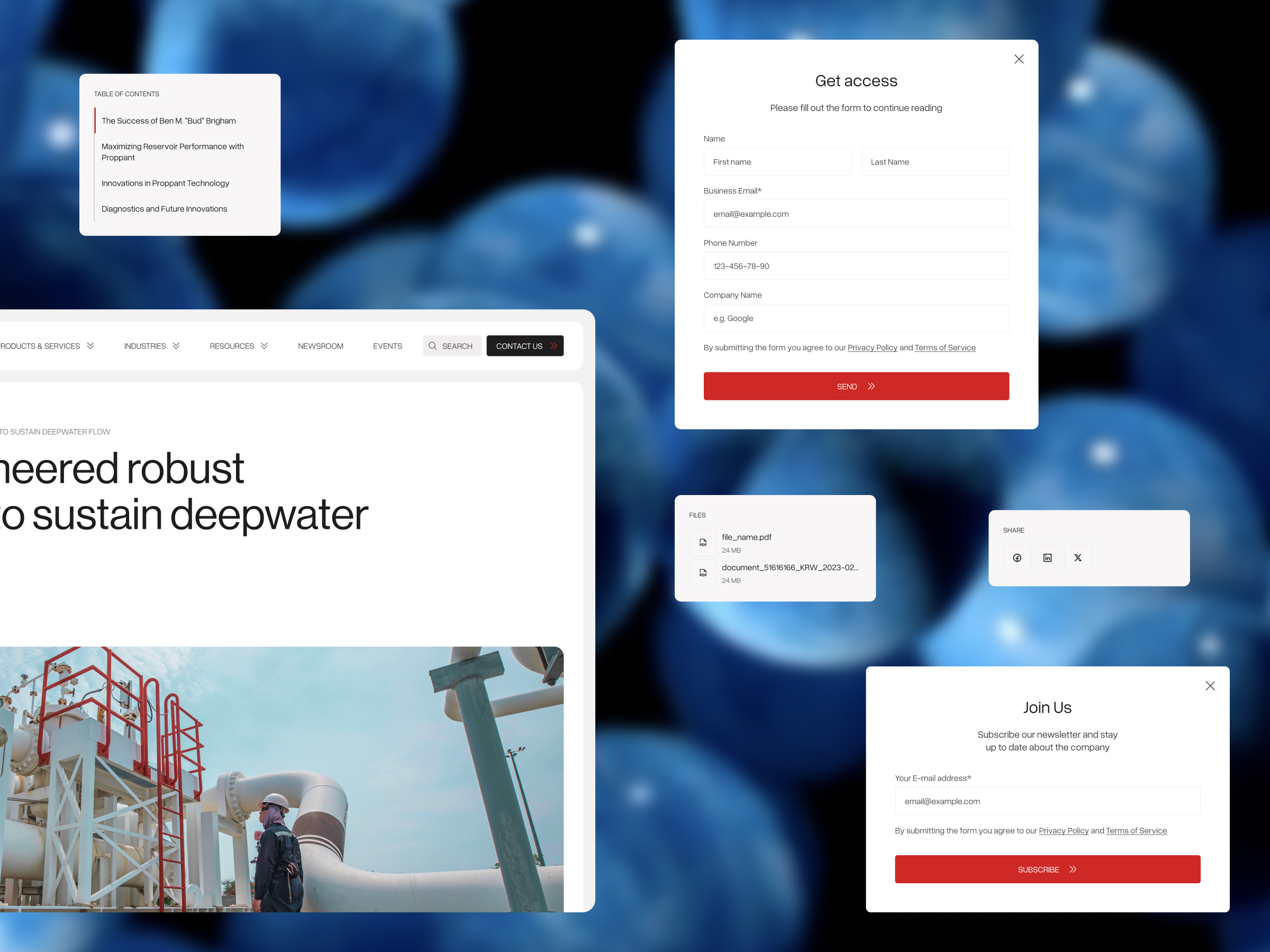 Example of Manufacturing Website | Design & Dev
