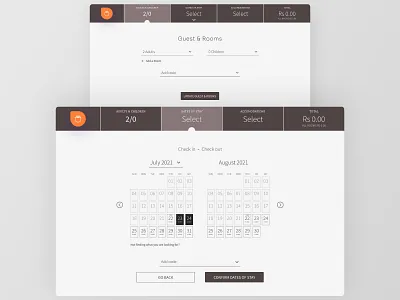 Daily UI - Confirm reservation design ui web