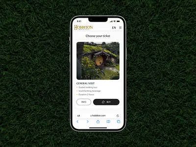 Hobbiton Ticketing Concept animation app checkout concept creative design detail folio interaction landing mobile portfolio product responsive design sign up transition typography ui user flow ux