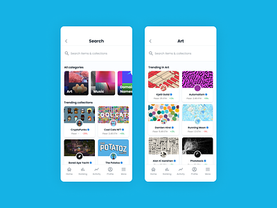 OpenSea | iOS App Search app design ecommerce ios marketplace nfts opensea product