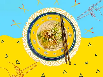 Food Creative branding design illustration logo poster typography