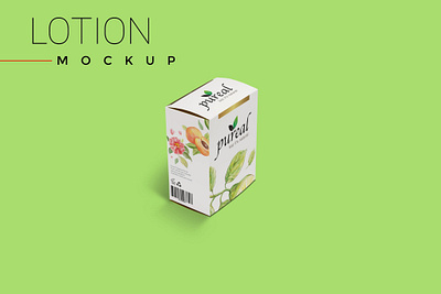 NEW LOTION BOX PACKAGING MOCKUP 3d amazing animation box branding creative design graphic design illustration images latest logo lotion mockup new packaging psd psd mockup stylish vector