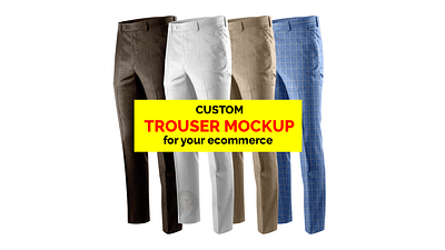 PSD trouser mockup design service overcoat mockup