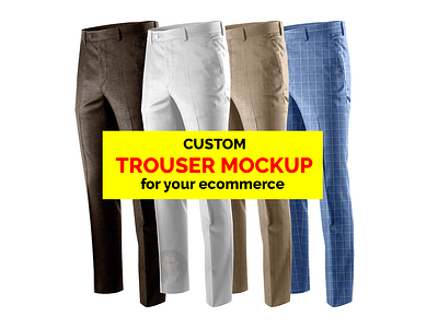 PSD trouser mockup design service overcoat mockup