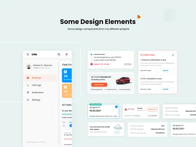 Some Design Elements cards clean component design elements mobile mobile banner offers ui web