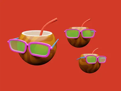Chill 3d illustration summer ui uikit
