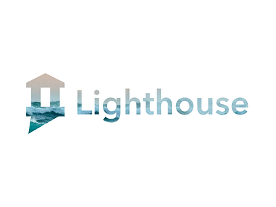 Lighthouse Logo brand design branding figma icon lighthouse logo visual design wordmark