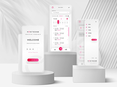 MOSTEDGE - RETAIL MOBILE PLATFORM calendar creative design luxury minimalistic mobile mobile app modern retail simple sleek