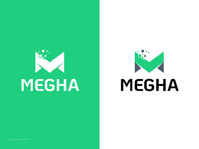 Megha Tech Logo brand branding company company logo design graphic design illustration logo vector