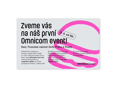 Visual for OmnicomGroup Event branding design illustration minimal minimalism minimalist omnicom simple typography