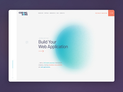 Codingsans Landing page agency branding codingsans design development graphic design landing page ui ux web webdesign