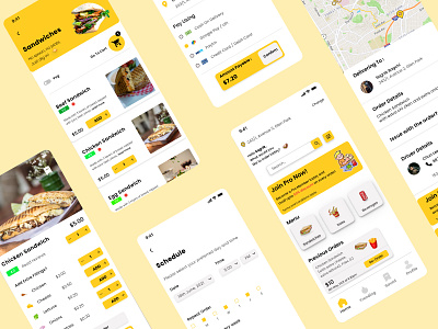 Sandwich Shop App. food food ordering home delivery kolkata product design sandwich ui ui design ui ux design uiuxdesign ux ux design