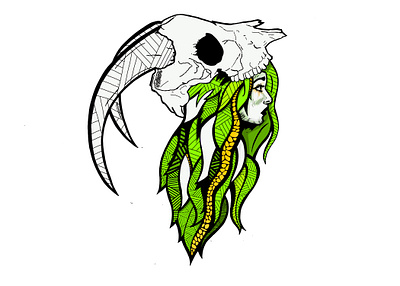 Capricorn animal artwork branding design digital graphic design illustration logo ui vector