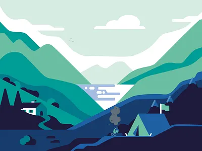 Landscape - smell of nature cloud design landscape mountain nature