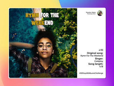 Hymn for the weekend song - Coldplay | Song album recreation #10 branding coldplay design digital art digital image girl graphic design hymn for the weekend island lightroom music album recreation permission less project photo manipulation photoshop weekend
