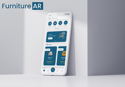 Furniture AR adobe xd augmented reality mobile app product design ui