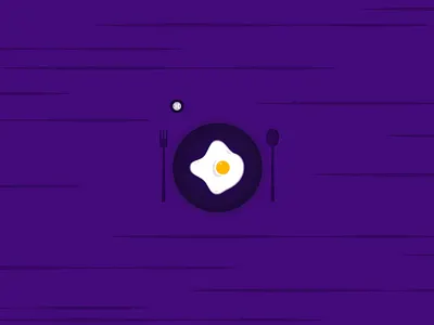 Egg alone breakfast egg