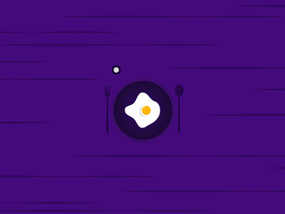 Egg alone breakfast egg