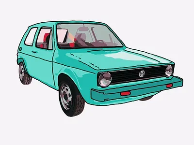 VW Illustartion car design illustration