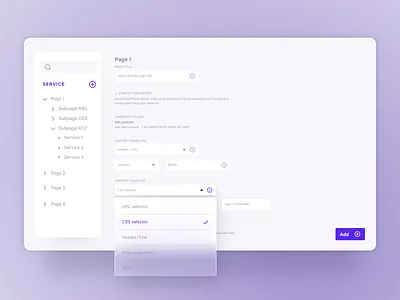 Building components css tree view ui ux