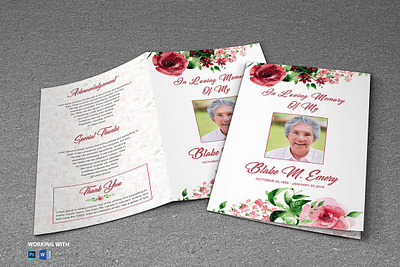 Printable Funeral Program Template obituary program