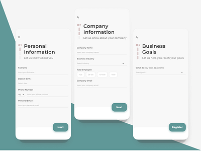 Registration Form - Mobile design mobile mobile design progress register form signup ui uiux ux