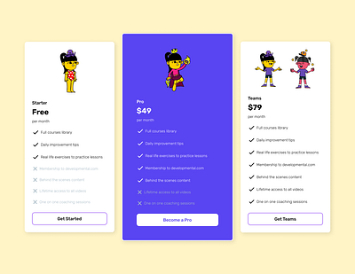 Pricing page auto layout autolayout design figma pablostanley plans pricing pricing page pricing plan ui uidesign