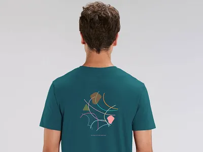 Roller coaster series abstract branding design t shirt