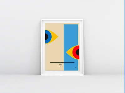 Bauhaus 1919 Poster interpretation color graphic design poster
