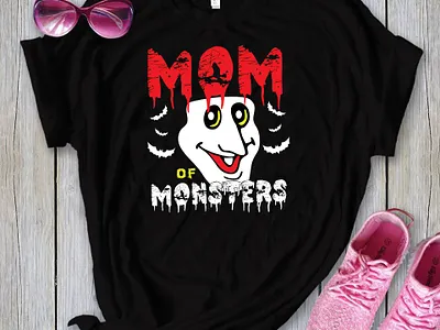 Mom of Monsters T-Shirt Design branding t shirt fashion halloween halloween t shirt horror t shirt store tshirt t shirt