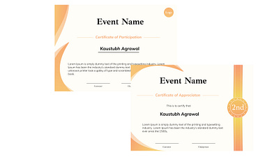 Certificate Template design template
