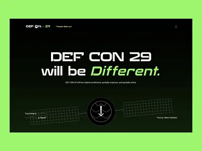 Def Con 29 – Motion Exploration animation defcon hack hacking motion design ui ui animation ui design ux web design yogesh