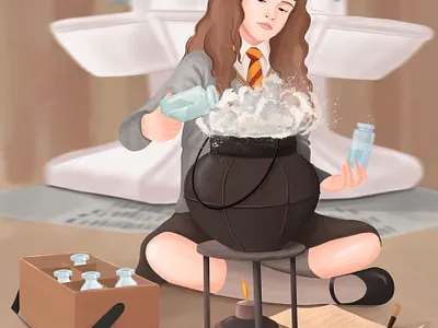 Magical World art creativity design designer graphic design harry potter illustration illustrator magic women designers women illustrators