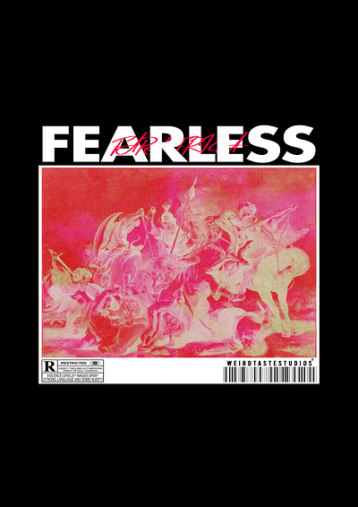 FEARLESS (AVAILABLE) $30 branding clothing design illustration streetwear tshirt typography