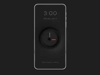Clock Lockscreen UI Design branding clock creative dailyui dark design designer dribble shot dribbleartist graphic graphic design neumorphism photoshop ui ux