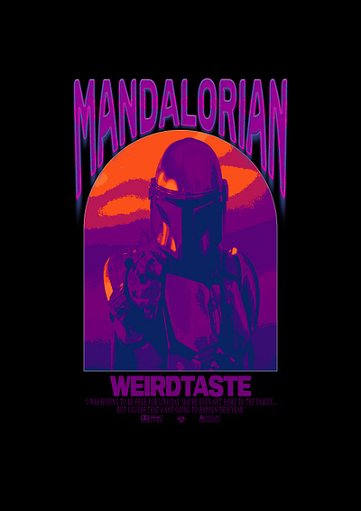 MANDALORIAN (AVAILABLE) $20 branding clothing design illustration streetwear tshirt typography