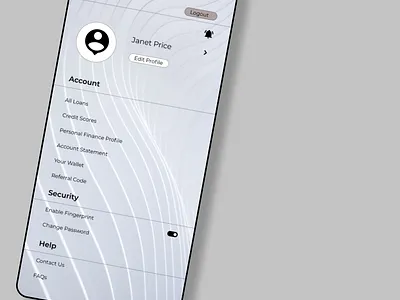 PROFILE PAGE design ui ux