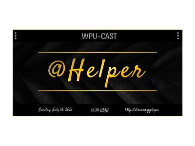 WPU BANNER banner branding logo ui webprogramming unpas wpu