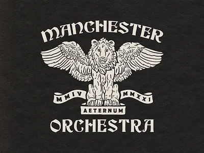 Griffin - Manchester Orchestra band design band merch hat patch manchester orchestra merch design patch shirt design tshirt