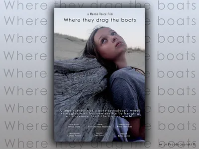 Movie poster "Where they drag the boats" bluesky branding colors design girl graphic design grid lithuania motion graphics movie movie poster people photoshop sky spirituality sunset ui ui ux ux
