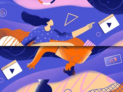 It's about what we do 2d animation boy branding character design flat girl illustration logo man nature office plants sale texture ui ux vector video