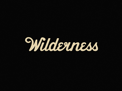 Wilderness type design graphic illustration lettering logotype script typography wilderness